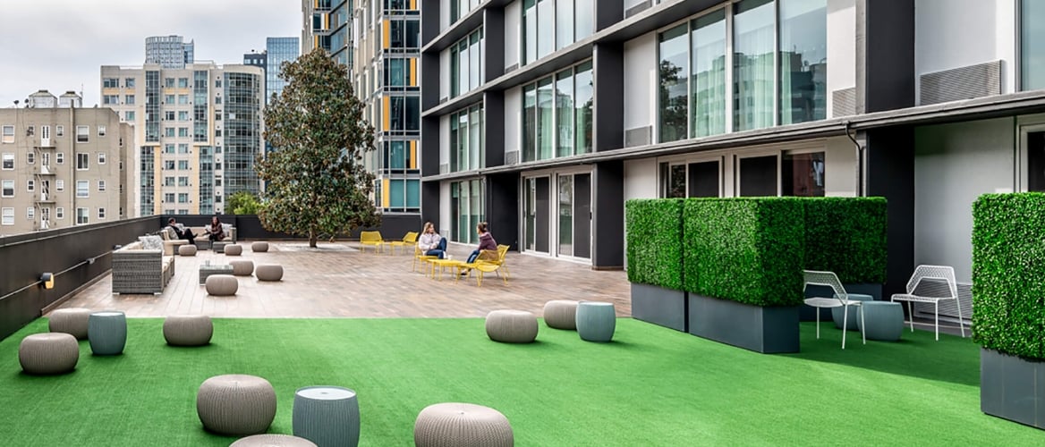 BEI Hotel outdoor terrace